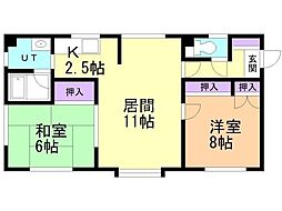 西尾マンションG 2階