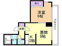 第3アメニティー藤川 1LDKの間取図画像