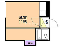 井上ビル ワンルームの間取図画像