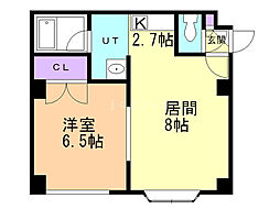 セトル澄川 1LDKの間取図画像