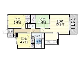 大阪府吹田市山田東２丁目（賃貸マンション3LDK・7階・65.91㎡） その2