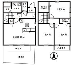 兵庫県川西市見野３丁目16番22-2号（賃貸テラスハウス3LDK・1階・79.37㎡） その2