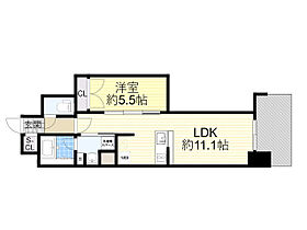 大阪府大阪市淀川区宮原１丁目1番（賃貸マンション1LDK・14階・34.63㎡） その2