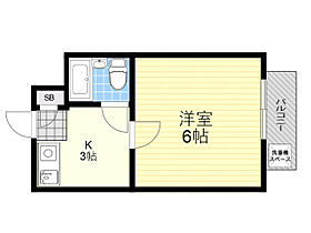 大阪府箕面市粟生間谷東５丁目（賃貸アパート1K・1階・20.00㎡） その2