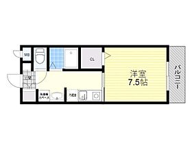 大阪府箕面市粟生新家１丁目（賃貸アパート1K・1階・25.60㎡） その2