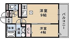 大阪府豊中市螢池中町３丁目（賃貸アパート1LDK・3階・33.39㎡） その2