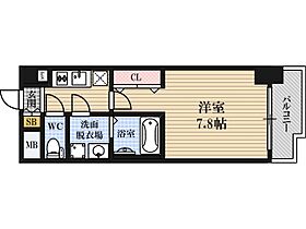 大阪府大阪市東淀川区東中島４丁目（賃貸マンション1K・13階・25.68㎡） その2