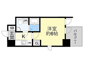 大阪府大阪市淀川区西宮原１丁目7番1号（賃貸マンション1K・4階・20.95㎡） その2