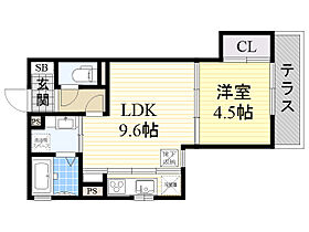 大阪府箕面市粟生新家３丁目5番19号（賃貸アパート1LDK・1階・35.75㎡） その2