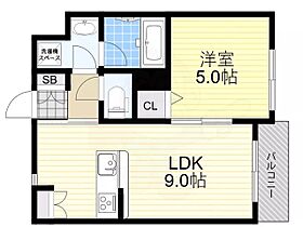 大阪府豊中市千成町２丁目（賃貸タウンハウス1LDK・2階・32.98㎡） その2