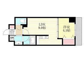 大阪府大阪市淀川区新北野１丁目（賃貸マンション1LDK・6階・32.55㎡） その2