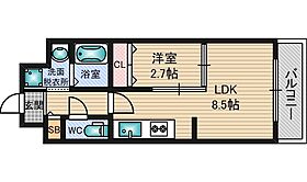 大阪府大阪市淀川区新北野１丁目（賃貸マンション1LDK・2階・29.61㎡） その2