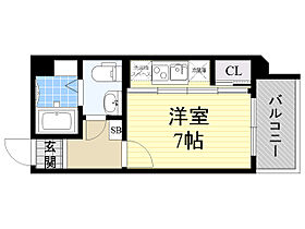 大阪府吹田市垂水町３丁目26番27号（賃貸マンション1R・9階・25.02㎡） その2