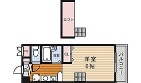 大阪府箕面市西小路２丁目8番17号（賃貸マンション1K・3階・24.37㎡） その2