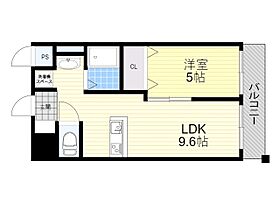 大阪府吹田市金田町（賃貸マンション1LDK・4階・37.72㎡） その2