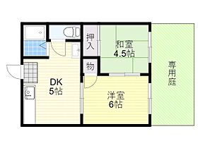 大阪府箕面市粟生間谷東５丁目（賃貸アパート2K・1階・30.40㎡） その2