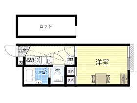 大阪府豊中市待兼山町（賃貸アパート1K・3階・19.87㎡） その2