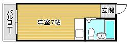 JR東海道・山陽本線 吹田駅 徒歩8分の賃貸マンション 1階ワンルームの間取り