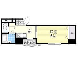 兵庫県川西市小花２丁目（賃貸マンション1K・3階・22.50㎡） その2