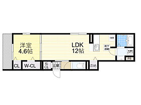 大阪府豊中市螢池北町１丁目6番3号（賃貸アパート1LDK・1階・40.46㎡） その2