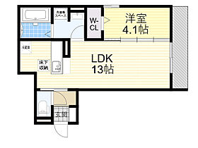 大阪府豊中市螢池北町１丁目6番（賃貸アパート1LDK・1階・41.03㎡） その2