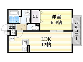 大阪府豊中市北桜塚２丁目（賃貸アパート1LDK・1階・40.30㎡） その2