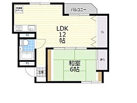 大阪府豊中市螢池東町２丁目4番8号（賃貸マンション1LDK・8階・35.18㎡） その2