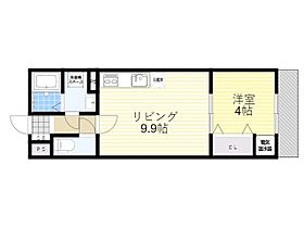 大阪府吹田市天道町（賃貸アパート1LDK・1階・34.65㎡） その2