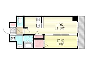 大阪府大阪市淀川区新北野１丁目（賃貸マンション1LDK・2階・40.64㎡） その2