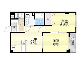 大阪府豊中市新千里南町２丁目（賃貸マンション2LDK・4階・47.10㎡） その2