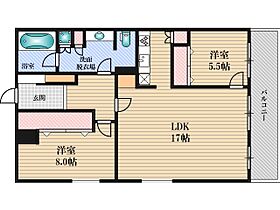 大阪府大阪市淀川区東三国４丁目（賃貸マンション2LDK・5階・75.90㎡） その2