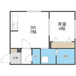 間取図画像 1LDK