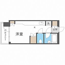 サンシャイン・シティー21 ワンルームの間取図画像