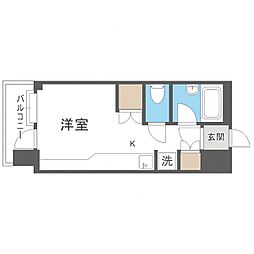 サンシャイン・シティー21 ワンルームの間取図画像