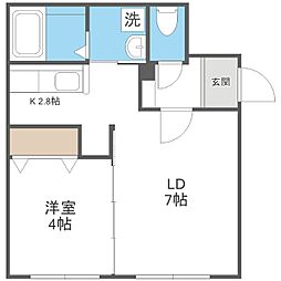 PRINCEHOMESS517 1LDKの間取図画像