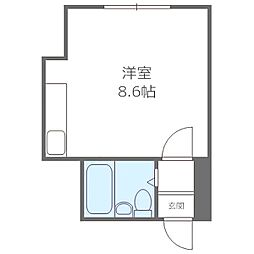 Belle-VueBLANC ワンルームの間取図画像