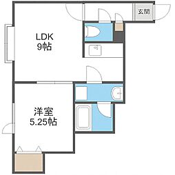 ラピス 1LDKの間取図画像