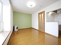 札幌市営南北線 中島公園駅 徒歩8分の賃貸アパート 3階1LDKのリビング/ダイニング