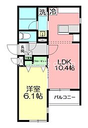 AZULGrand 1LDKの間取図画像