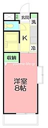ビオラ・モエ湘南平 1Kの間取図画像