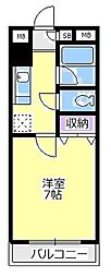 湘南アスール・ナ・プノ 1Kの間取図画像