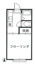 和海ハイツ 1Kの間取図画像