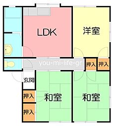 間取図画像 3DK