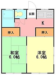 間取図画像 2K