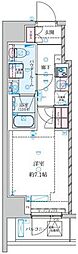 GENOVIA平塚III 11階1Kの間取り
