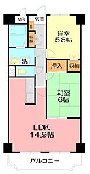 間取図画像 2LDK