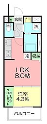 間取図画像 1LDK
