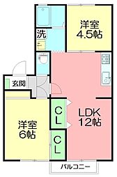 間取図画像 2LDK