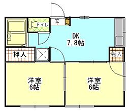 間取図画像 2DK