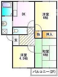 エクセルメゾン 3Kの間取図画像